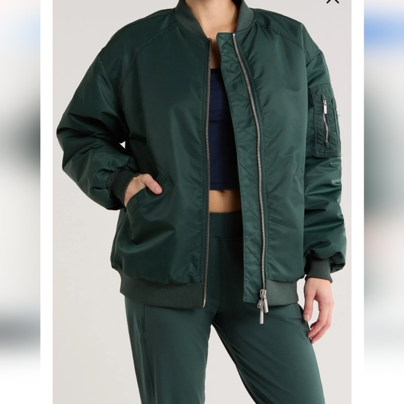 Sweaty Betty Jackets & Blazers - Nwt Sweaty Betty Cityscape Bomber Jacket